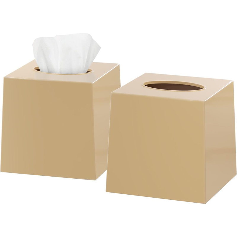 Couvre-boîte de papiers-mouchoirs, Beige