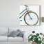 « bicycle diptych ii », reproduction de peinture à l’acrylique sur toile tendue-500902174