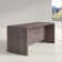 Idael Solid Wood Top Metal Base Desk Shell
