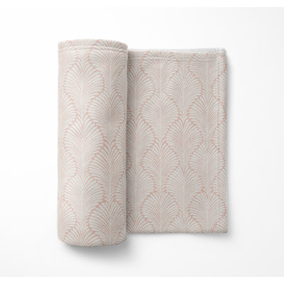 Elegant Palms Velveteen Fleece Blanket