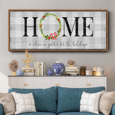 Gather for the Holidays- Framed Canvas