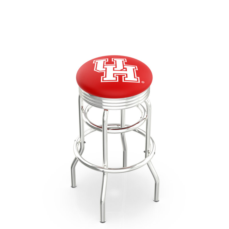 NCAA Bar & Counter Stool, Houston Cougars, Counter Stool (25" Seat Height)