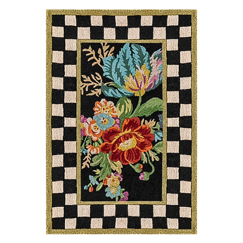 Flower Market 2' x 3' Washable Door Mat