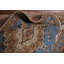 Tapis bleu délavé traditionnel 8 x 11