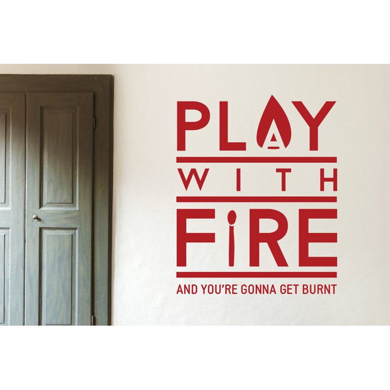 Wall Decal, Dark Red, Medium