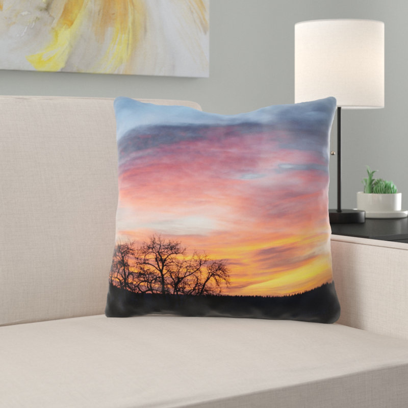 Reversible Throw Pillow, Microsuede, Indoor