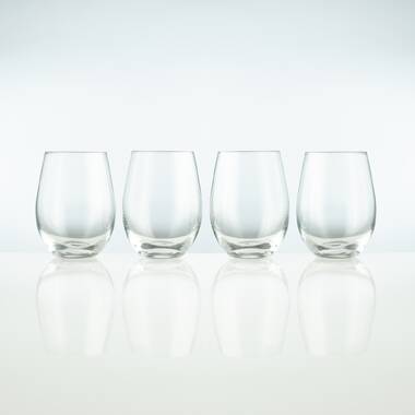 The Holiday Aisle® Thomason 4 - Piece 15oz. Glass Drinking Glass Glassware  Set