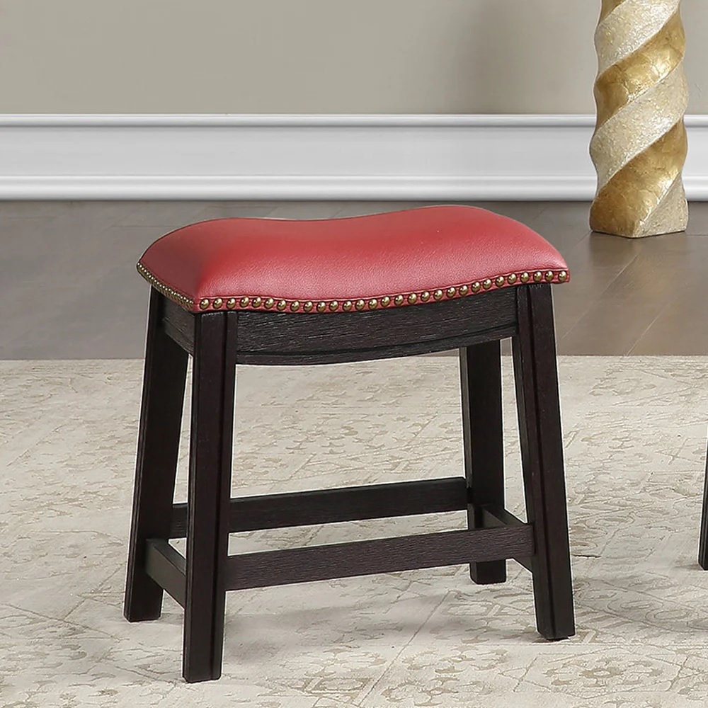 Red saddle online stool