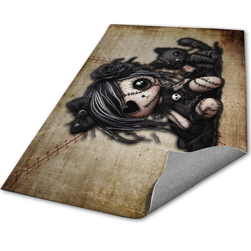 Tapis Little Little Stitch Ups, Rectangulaire 3 pi x 5 pi