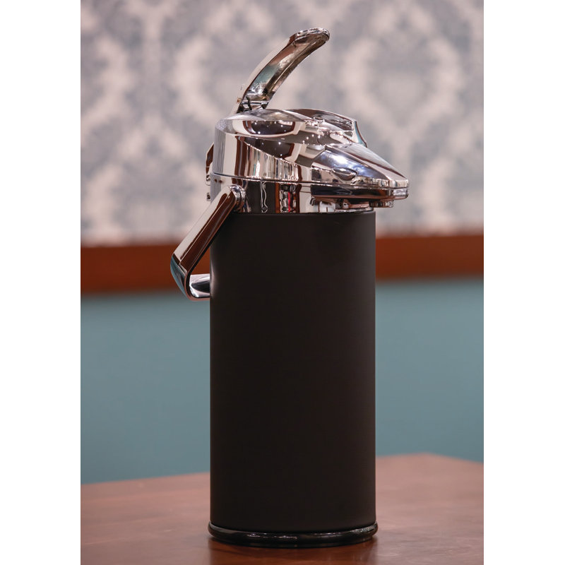 Signa-Air with Lever, Stainless Steel Vacuum Insulated 9 Cup Airpot, Black