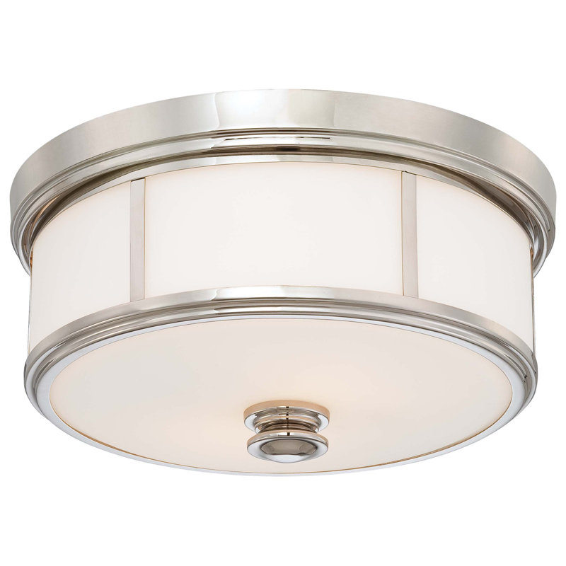 Wilcher 3 - Light, Polished Nickel, 7" H x 16" W x 16" D