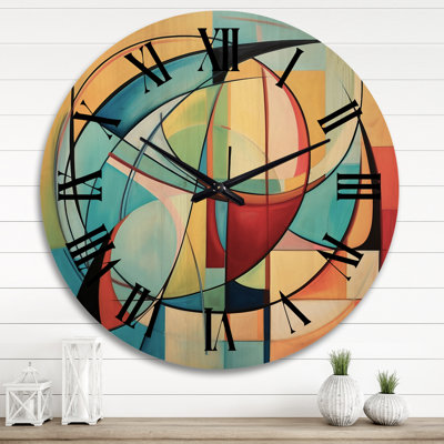 Horloge murale en bois massif Markina