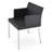 Parma Metal Solid Back Arm Chair
