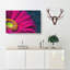 Bright Pink Gerbera Flower Painting - Wrapped Canvas-56658445