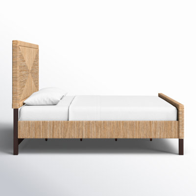 Aleja Woven Mahogany Bed