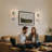 Plug In Wall Sconces, RGBCW Dimmable, Iron Hollow Shade, Remote & Night Light