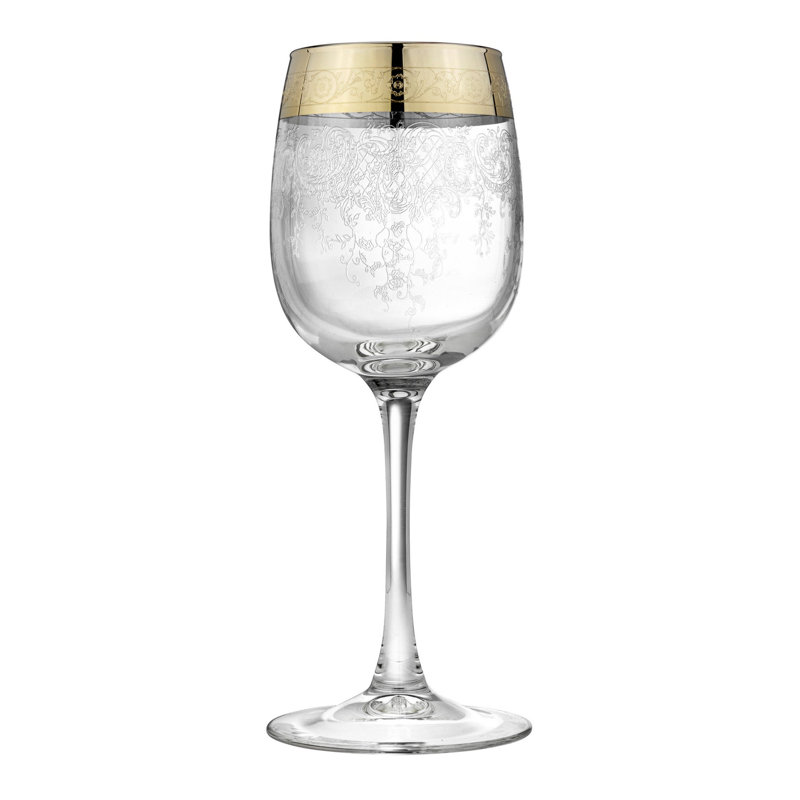 Ensemble de 3 pièces 10 oz. Everly Quinn Tausif Ensemble de verres à vin tout usage en verre
