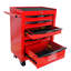 Range-outils 20 po à 6 tiroirs en acier, acier laminé à froid, thermolaqué, rouge et noir, poignée à tirer, armoire à 4 roues, noir et bleu, verrouillage par clé, roues universelles, comptoir lisse-352220135