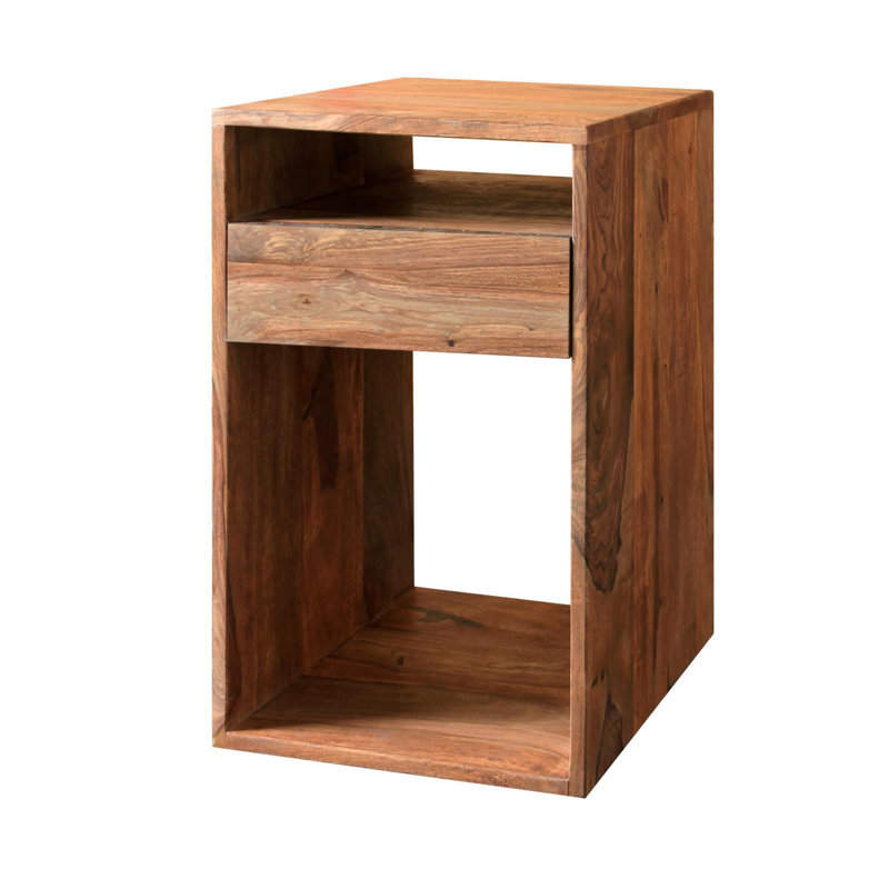 Ridlon 35cm Solid Wood Console Table, 65 H x 35 W x 35 D cm