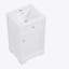 Meuble-lavabo de 20 po avec lavabo, armoire de salle de bain avec porte à fermeture douce, support de rangement et tablette réglable, blanc (ancien numéro de référence: WF531249AAK)