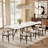 Moiser 63"-94.5" Extendable Rectangular Sintered Stone Dining Table Seat 6-10