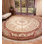 Signature Hand-Knotted Beige And Rose Aubusson Design Rug
