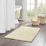Lasso 100% Cotton Chenille Chain Stitch Non-Slip Bath Rug
