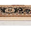 Tapis d'intérieur / rond à motif médaillon persan beige / noir 5 pi x 5 pi (5 pi 3 po x 5 pi 3 po) Yasmin-41414297