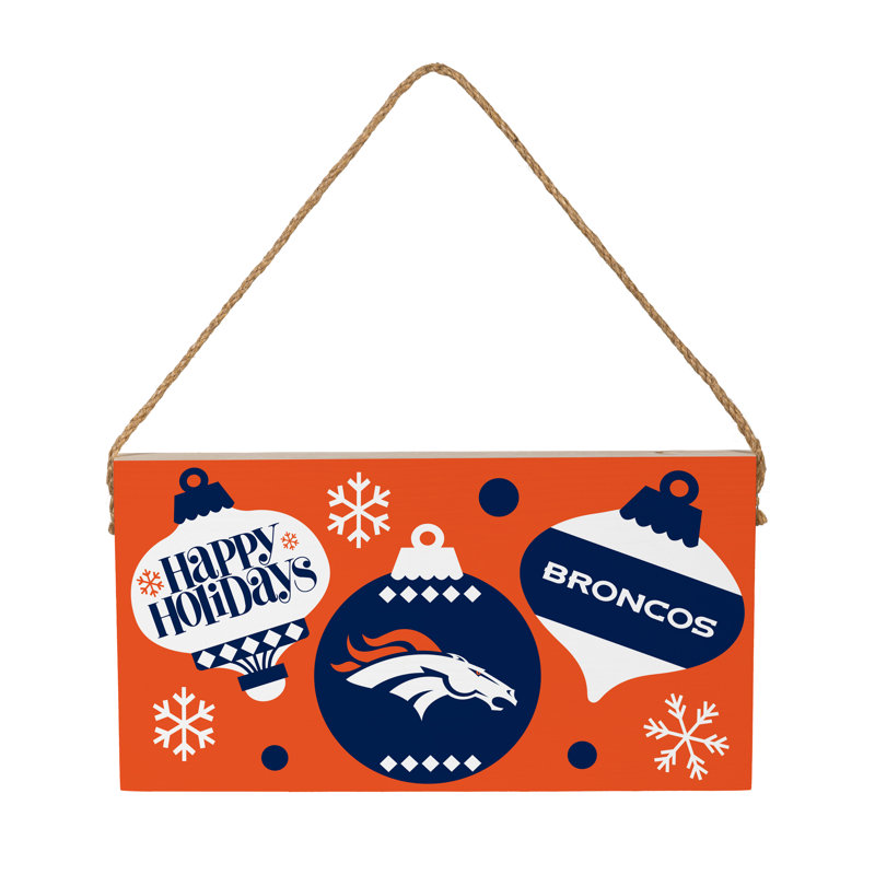 Plaque murale Denver Broncos 6 x 11