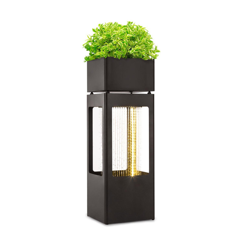 Outdoor Metal Waterfall Fountain with Lights