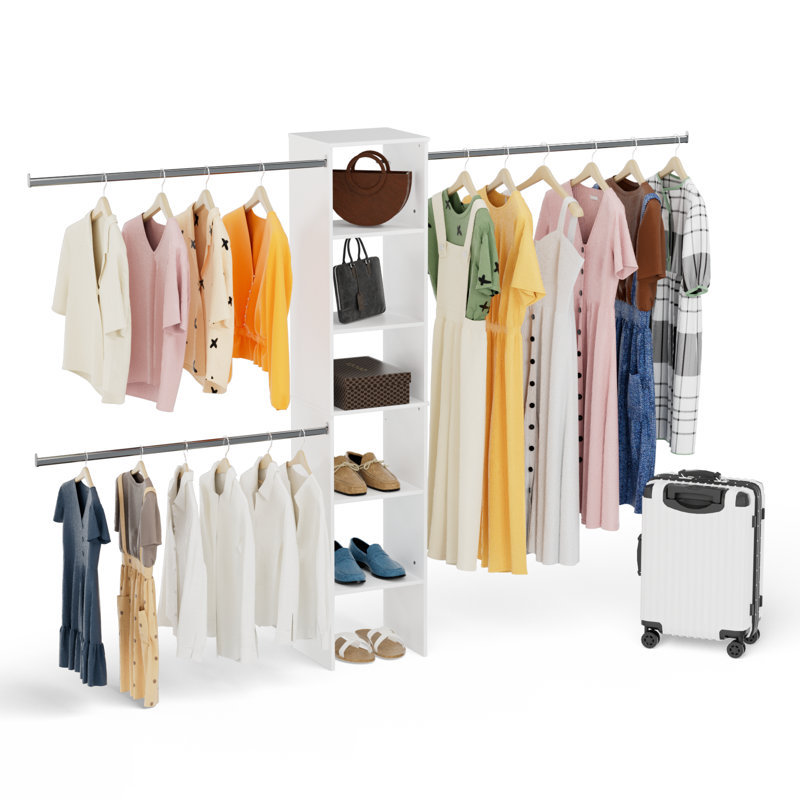 Système de placard Closet Tower, H 82,2 po x l 17 po x P 14,5 po, Blanc