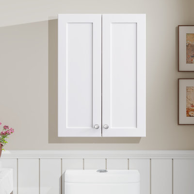 Bathroom Wall Mount Cabinet, 19 X 27in Medecine Cabinet Over Toliet Cabinetwith Adjustable Shelves, Hanging Storage Cabinet