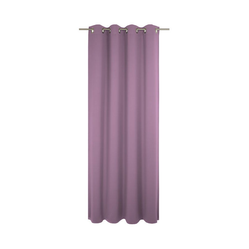 Newbury Room Darkening Eyelet Curtain Panel Panel, 145cm H x 132cm W, Lilac