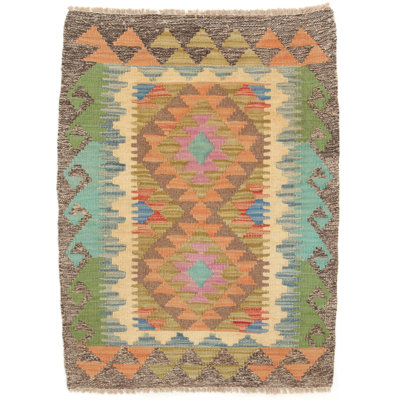 Geometric Hand Woven 60cm X 90cm Area Rug