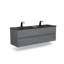 Meuble-lavabo 60 po avec lavabo double, ensemble tout-en-un, SCBC003-150-60-6562-D-MB-DS, 16000-Edi60b