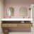 Alysa 84" Wall-Mounted Double Bathroom Vanity Set-71095561