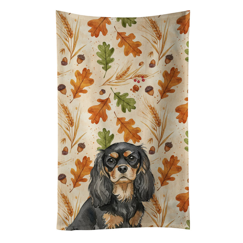 Serviette de cuisine tricolore Sheltie, Black and Tan Cavalier Spaniel