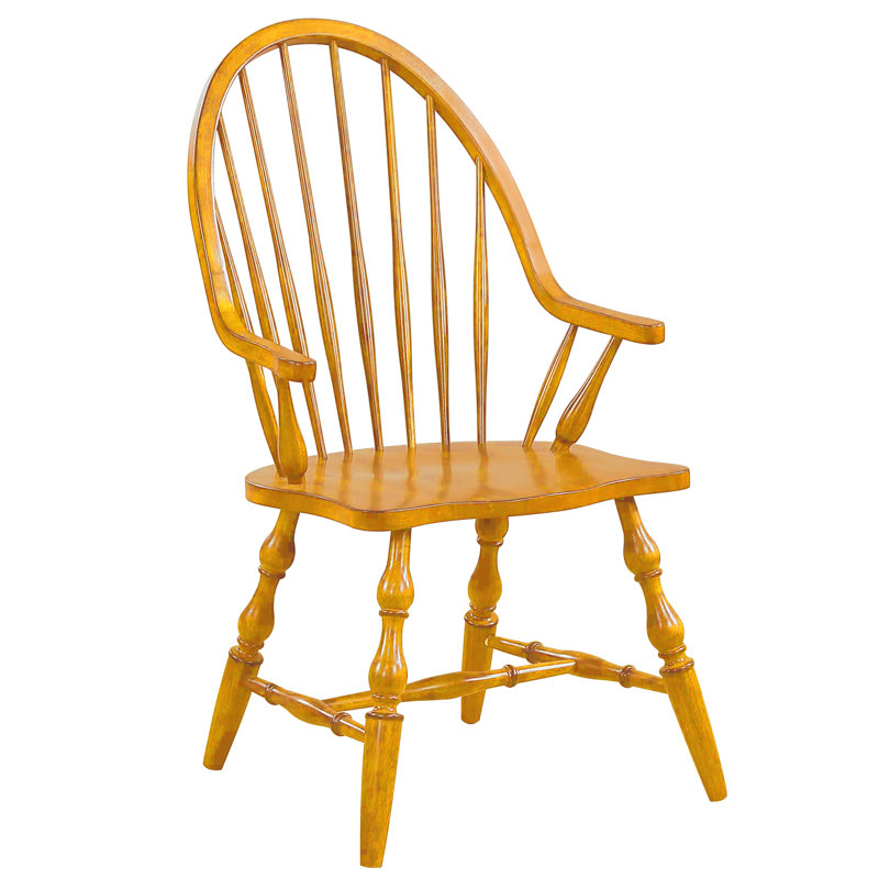 Linnell 18'' H Solid Wood Armchair