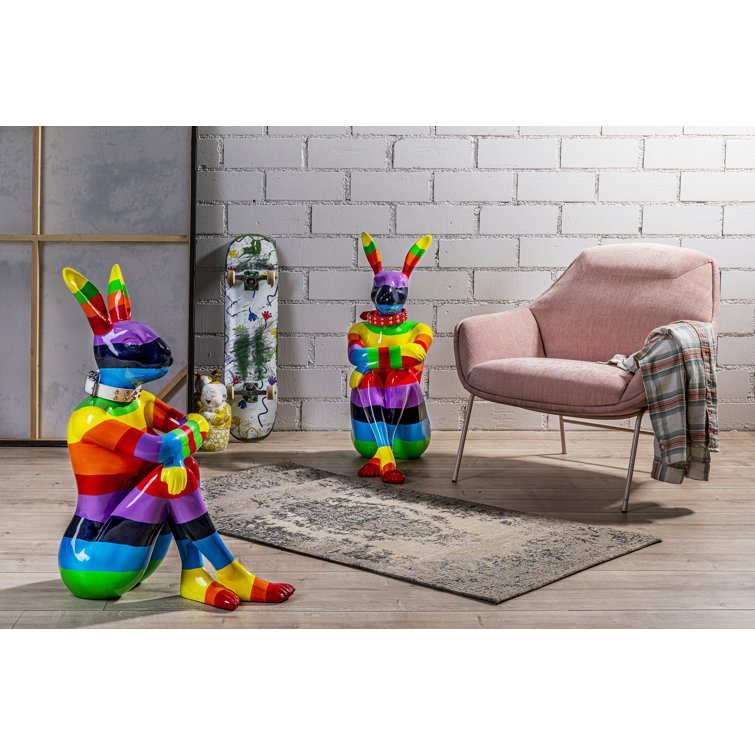 Sitting Rabbit Rainbow 80 Deco Figurine by KARE Design