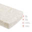 Housse de matelas à langer matelassée Oat