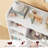 Storage Organizer with 3 Removable Drawers, White Cube Bookcase