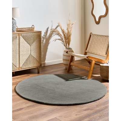 Round 140 cm x 140 cm Wool Hand Tufted Area Rug