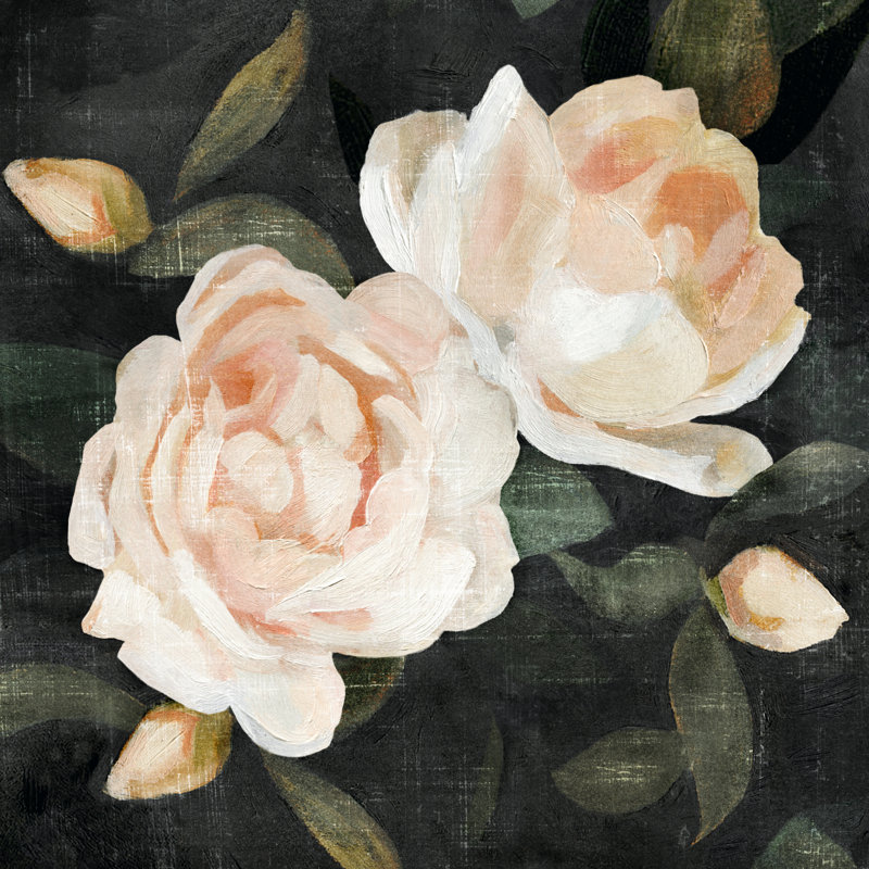" Soft Garden Roses II " by Emma Caroline Painting Print, 30" H x 30" W