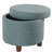 Mayen 19" Wide Round Storage Ottoman-533467250