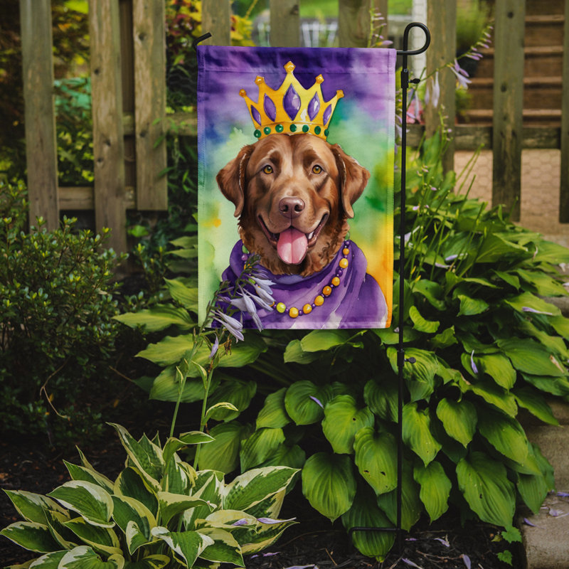 Drapeau de jardin double en polyester H 15,5 po x l 11,25 po