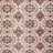 Machine Washable Boho Floral Tile Powerloomed Rug in Blush/Rust/Gray-2098337759