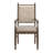 Cipolla 72" Wood Finish Rectangular Dining Set - 7-Piece, Dining Table, Beige Fabric Arm Chairs And Side Chairs-106895649