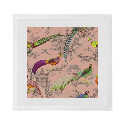 Pheasant Fall Sauvage Cotton Sateen Dinner Napkins