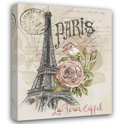 Red Barrel Studio® Parker, Jennifer Paxton Gallery Wrapped Canvas Art Titled: Paris Sketchbook I