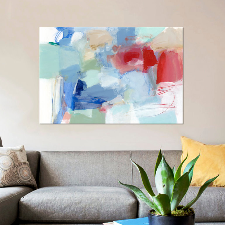 «Roundabout II», reproduction sur toile, H 8 po x l 12 po x P 0,75 po, Pas de tapis, Toile tendue